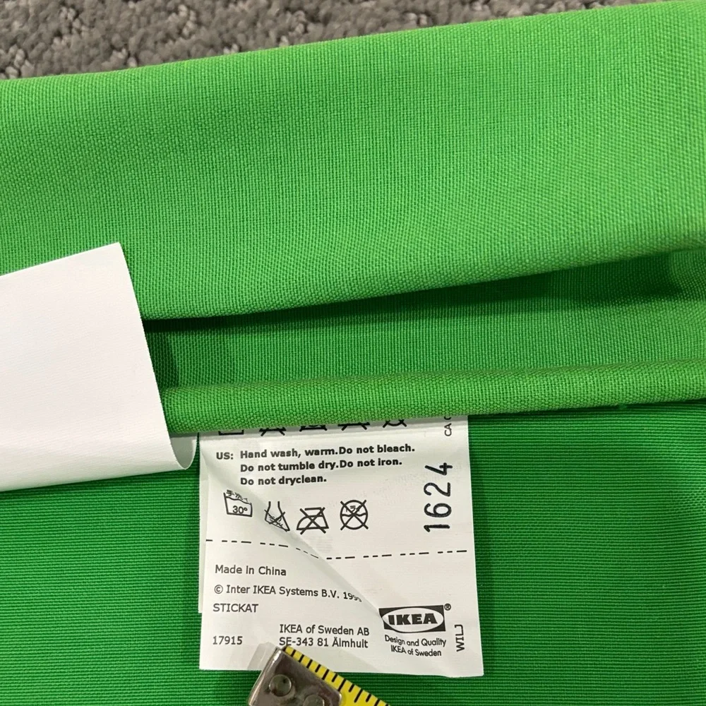 IKEA Stickat Bright Green Fabric Bedside organizer